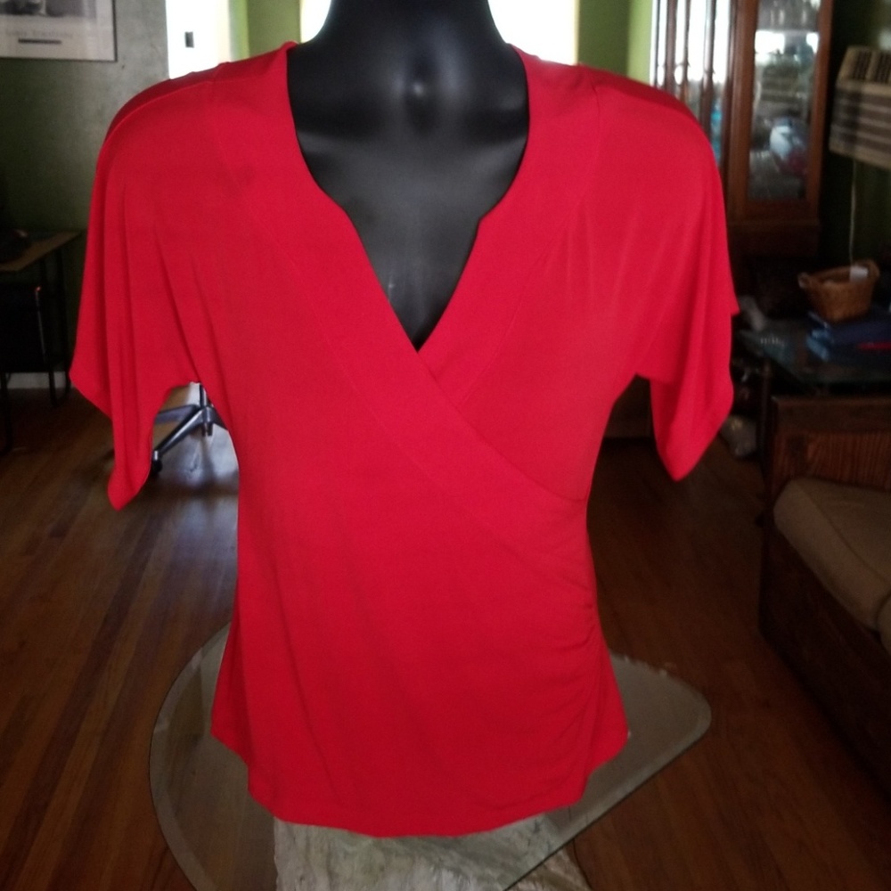 Red blouse